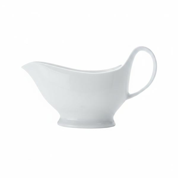 Maxwell &amp; Williams White Basics Gravy Boat 400ml - Durable Porcelain