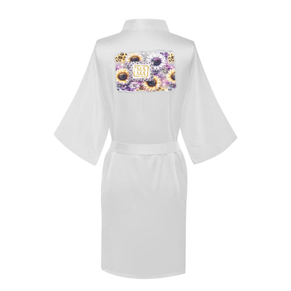 Mom Printed Summer Gown -Purple MAMA