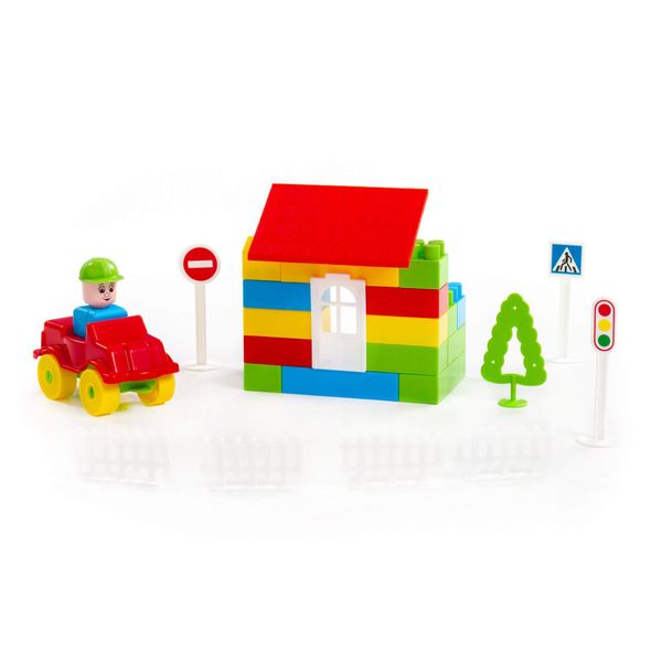 Building Blocks Set 52pc in Bucket with Accessories