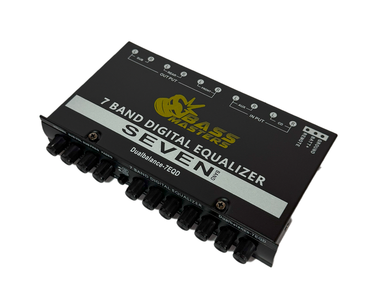 BASSMASTERS DUALBALANCE-7EQD 7 Band Digital Equalizer