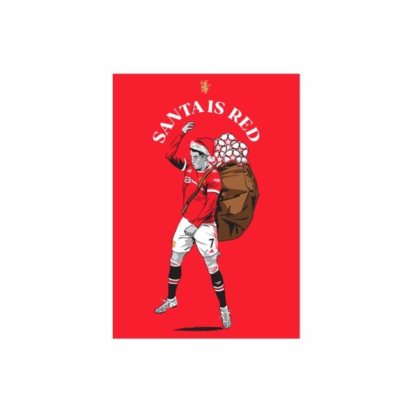 Santa is Red Ronaldo - A1 Poster