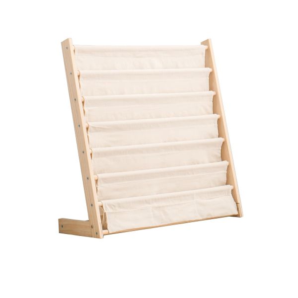 7 Tier Wood Bookshelf for Kids Books Storage Organizer Wooden Book Shelves