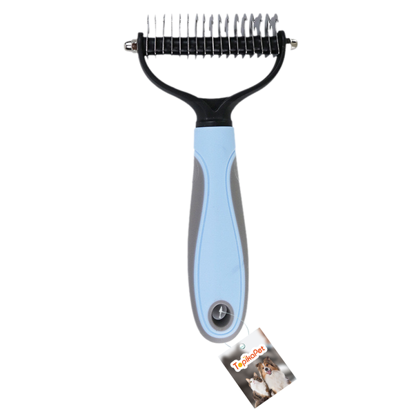 Topika Pet Dematting Comb for Dogs &amp; Cats, Dual Sided Grooming Tool