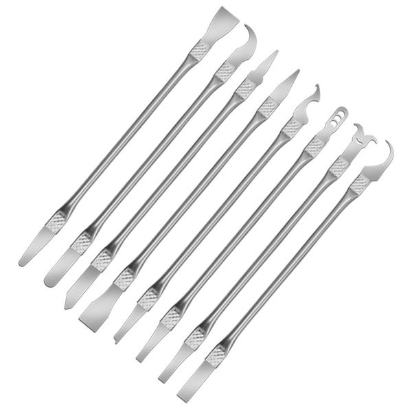 8 in 1 Ultra-Thin IC Chip Repair Tools Set CPU Dual Ends Metal Spudger Set