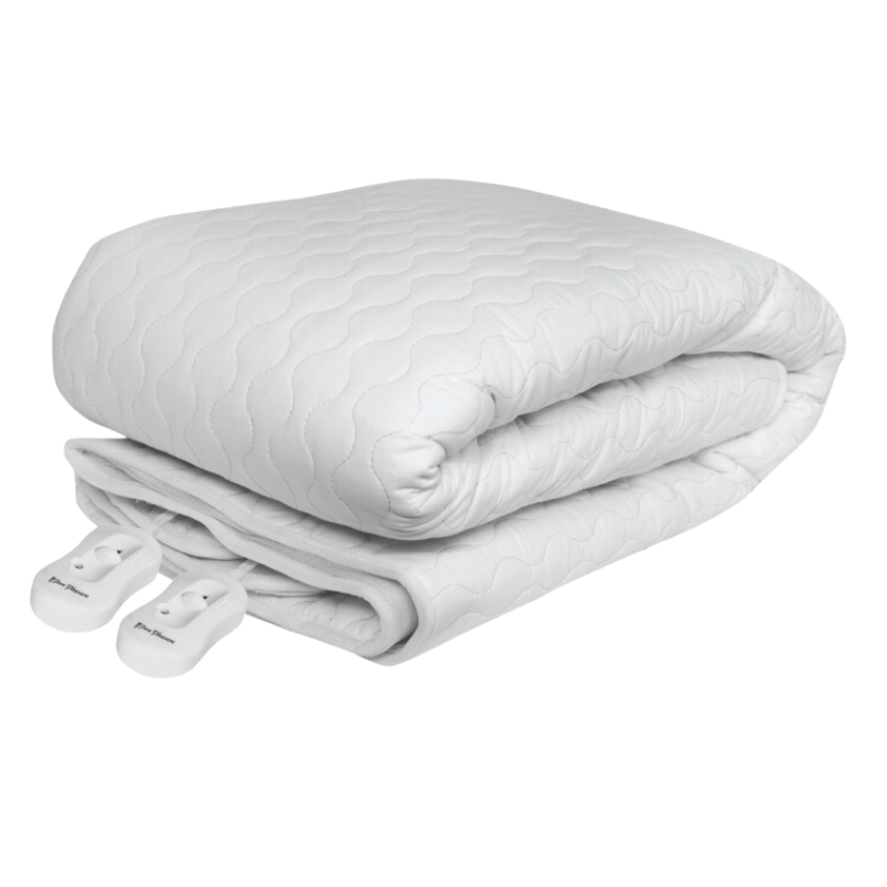 Pure Pleasure Queen Cotton Quilt With Skirt Fitted Electric Blanket