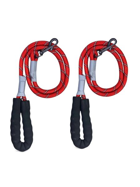 Durable Reflective Pet Leash with Comfort Handle for Dogs