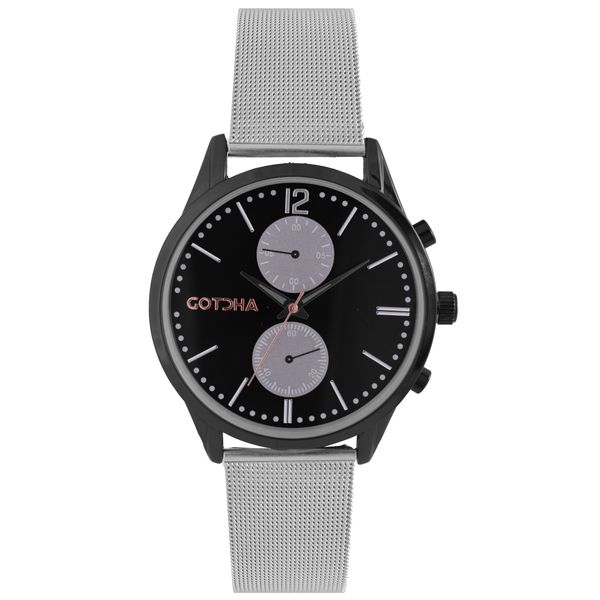 Gotcha Gun &amp; Silver Axis Watch - Gents