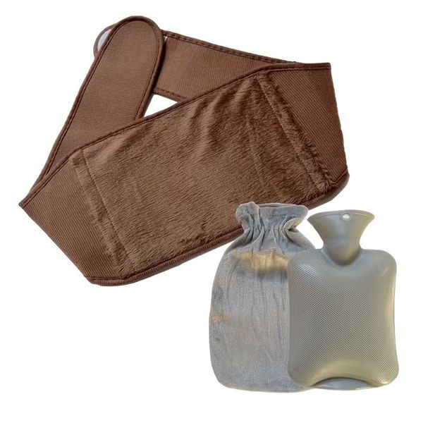 Home 3Pcs Hand Warmer Waist Belt With Hot Water Bottle &amp; Cover - 115cm