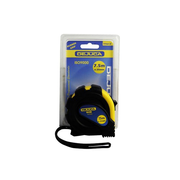 Tape Measure Rubber Grip 7.5m x 25mm -Dejuca
