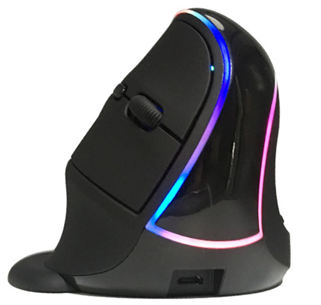 Ergonomic Upright TC Charging Vertical Three-mode Four-way Mouse Charging