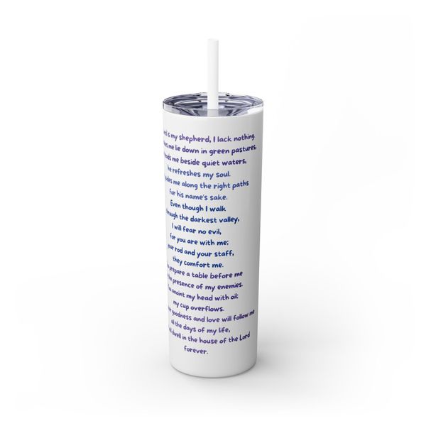 Double Wall Travel Tumbler for Psalm 23 Verse