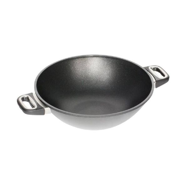 AMT Gastroguss Wok 32cm with 2 Handles (11cm high)