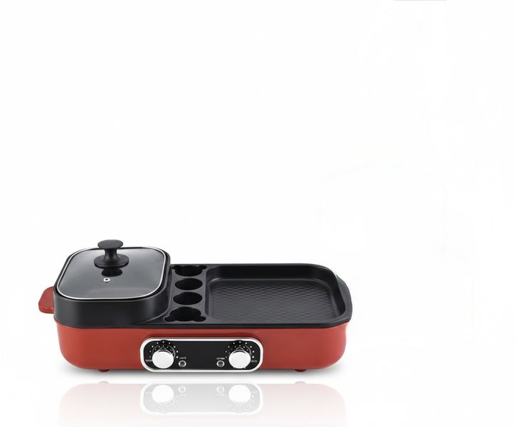 2000W Combined Smart Hot Pot and Grill Fry | Grill/Stew/Shabu-Shabu/Boil