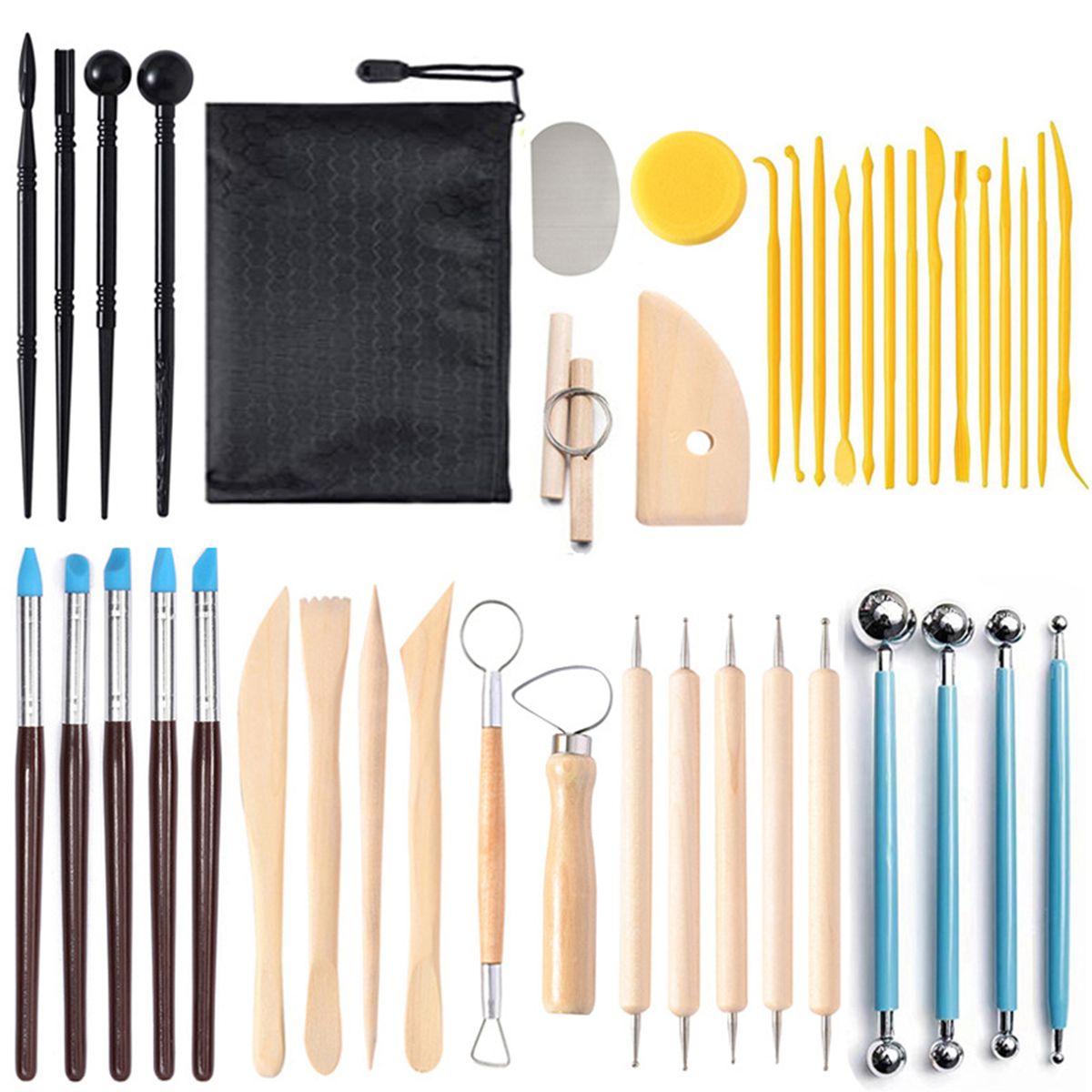 42 Pcs Modeling Clay Sculpting Tools Set Pottery Tools | Shop Today ...