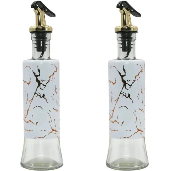 2 Pack Oil And vinegar Dispenser Marble Print