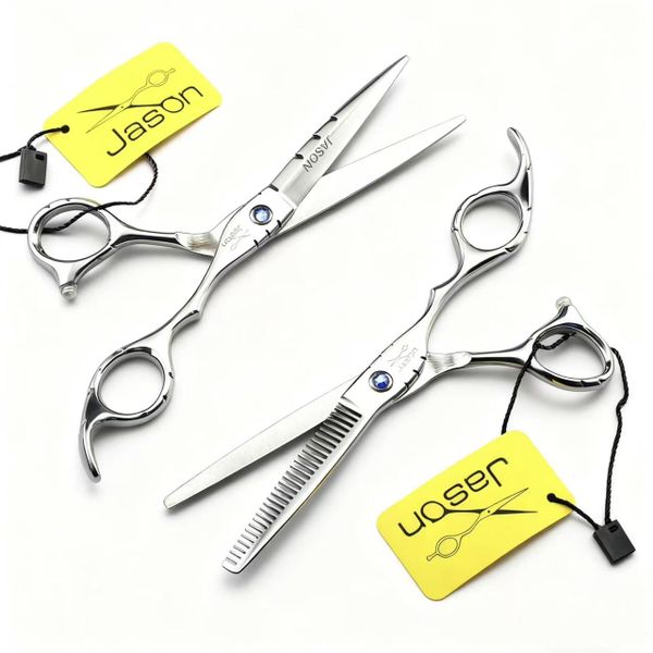 Silver Stainless Steel Thinning Hair Salon Styling Scissors 6 Inch