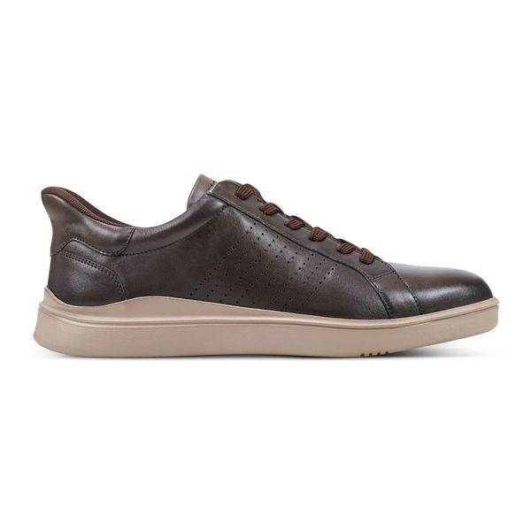 Rockport Leather Chocolate Brown Tristen Sneaker