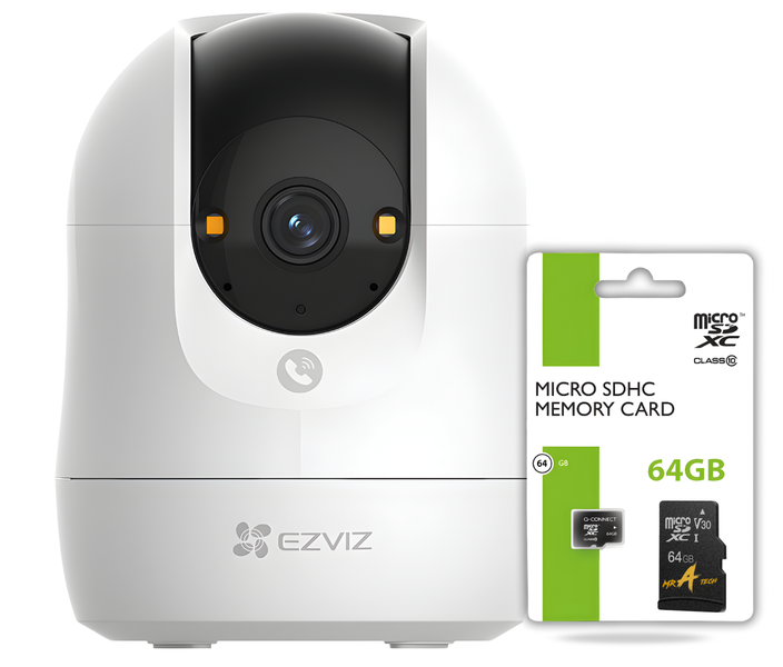Ezviz C6N True 4K Next-Generation Wi-Fi Smart Home Indoor Camera + 64GB SD