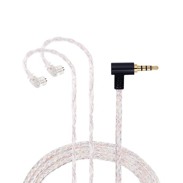 1.2m 16 Core Silver Plated Earphone Cable, in Ear Monitor Wire for Convex