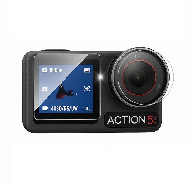 S-Cape Tempered Glass Screen Protector compatible with GoPro Hero 12 Black