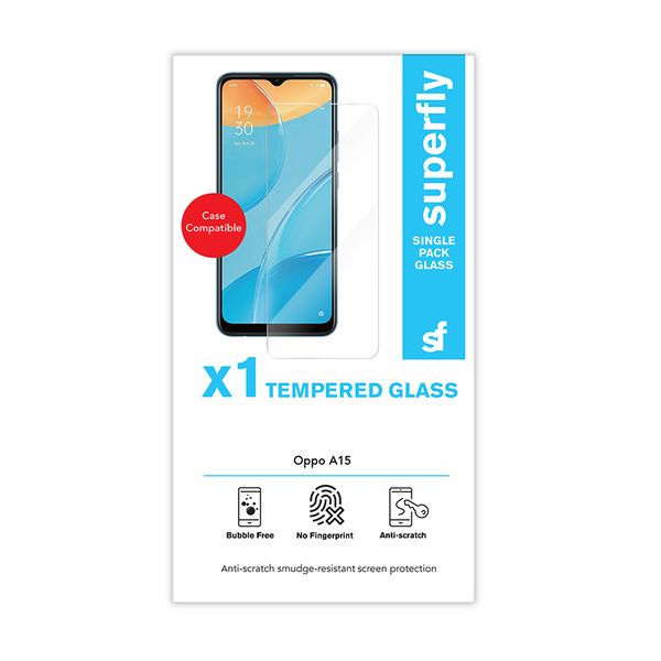 Superfly Tempered Glass Screen Protector for Oppo A15
