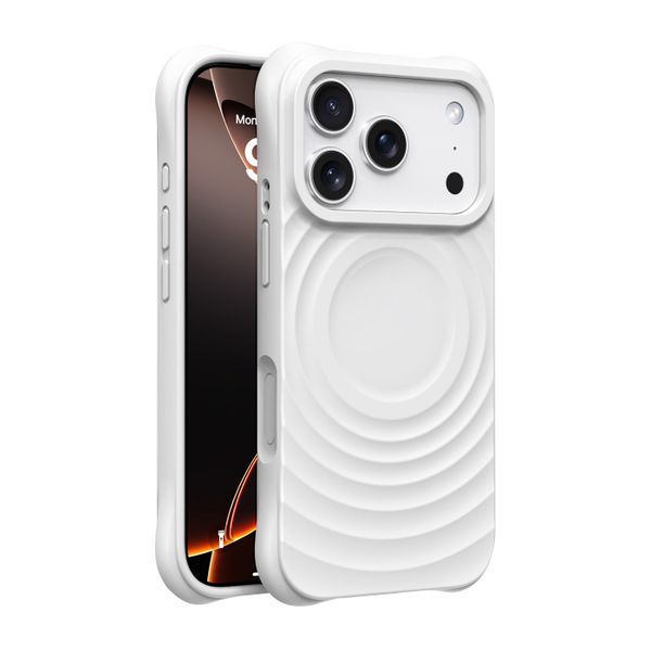 Magnetic Phone Case - Compatible with 17 - white