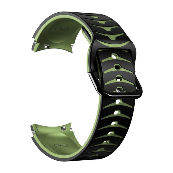 Arrow Strap Compatible with Samsung Galaxy Watch 4/5/6/7 - Black/Army Green