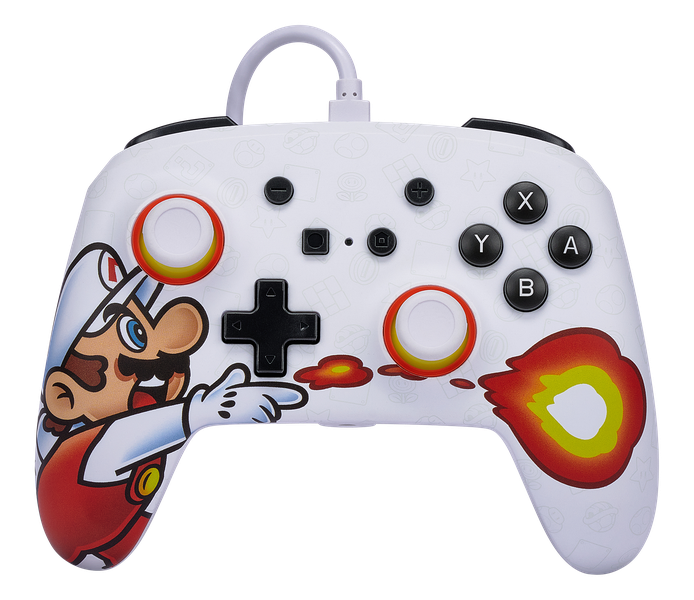 PowerA Nintendo Switch Wired Controller - Fireball Mario
