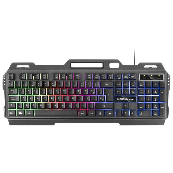 Mechanical Feel Metal Panel Gaming Keyboard Mouse Combo Set- SD