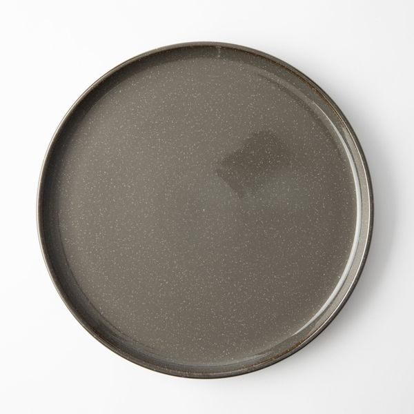 Claire Flat Stackable Dinner Plates Grey - Set of 4