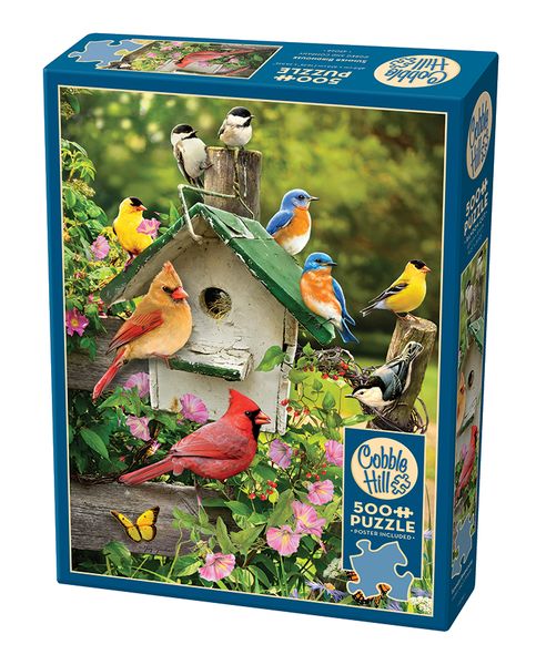 Cobble Hill Summer Birdhouse 500 Piece Puzzle