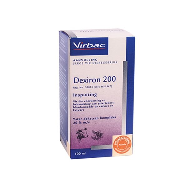 Virbac - Dexiron 200 Double Strength 100ml Injectable Vitamin Supplement