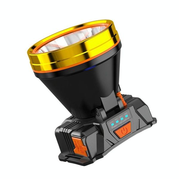 LED Head Light For Outdoor Camping And Fishing With Charge Display