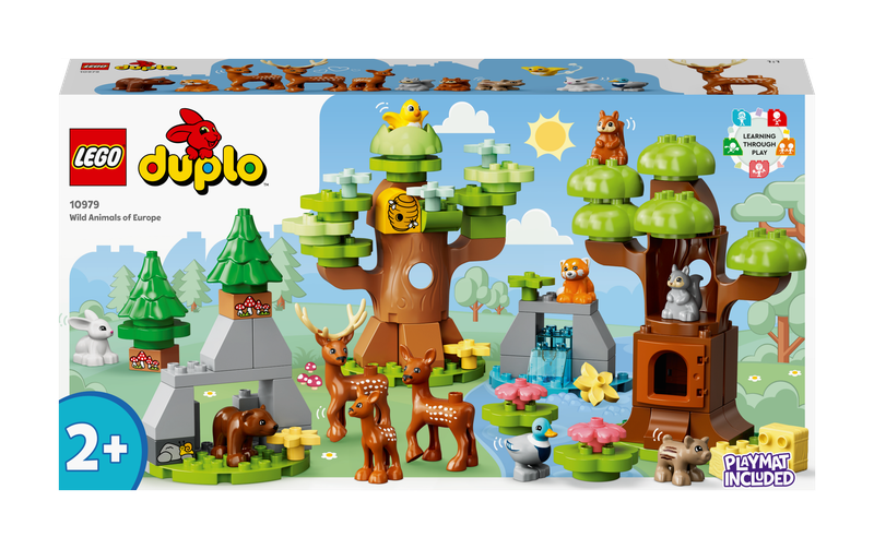 LEGO® DUPLO® Wild Animals of Europe 10979 Building Toy Set; Educational Toys for Toddlers (85 Pieces)