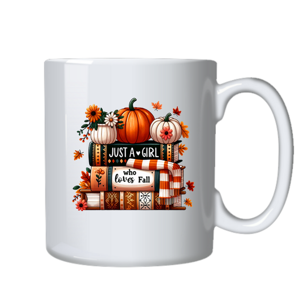 Just A Girl Who Loves The Fall Mug Ideal Gift for Birthday Christmas 402