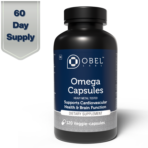 Obel Omega Capsules | 120 Softgels | 60 day Supply | Source of Omega 3