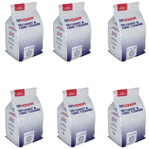 Dry Wonder - Dry Carpet and Fabric Cleaner - 1kg - Pack of 6