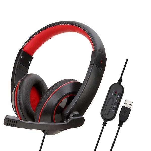 Wired USB Gaming Headphones with Microphone and Volume Control-(SY722MV)