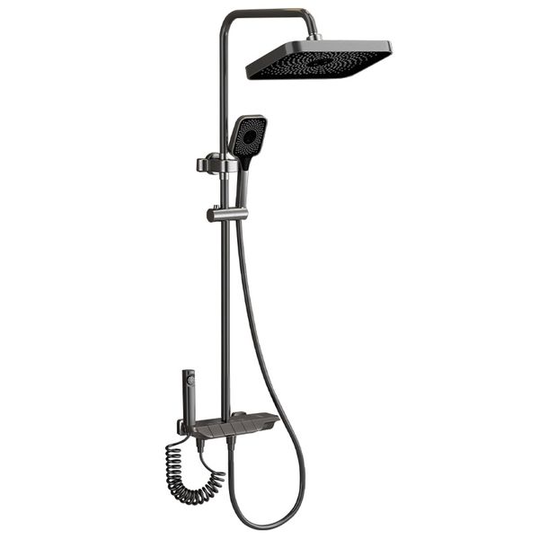 Piano Style 4-Speed Push Button Shower Set