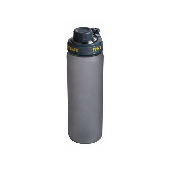 Portable Reusable Water Bottle with Flip Lid - Grey