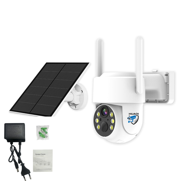 8MP WIFI Outdoor Security Cameras with Solar Panel HUAOI