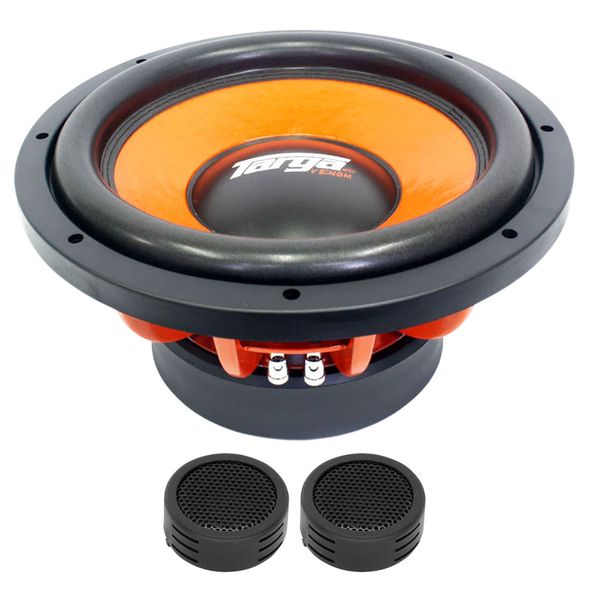 Targa - TG-VM122DW Venom Series 12" 10000w DVC Subwoofer &amp; Evo Tweeters