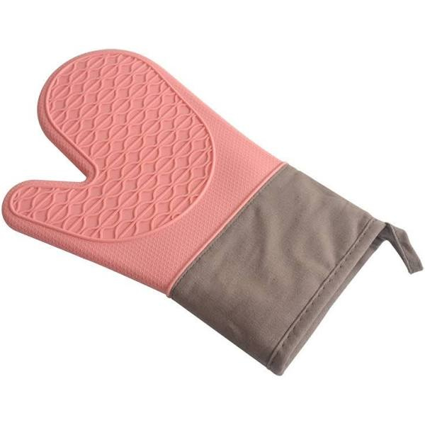 Silicone Heat Resistant Oven Gloves - Pink
