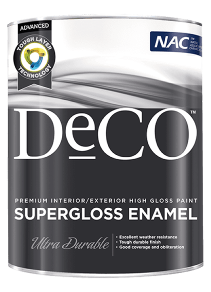Deco Super Gloss Enamel 5 Litre- 5L- Battleship Grey