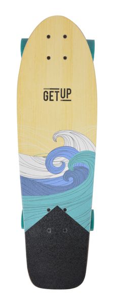 GetUp Shred Cruiser Board - 7.75" x 27" - 8 Ply Maple - Green