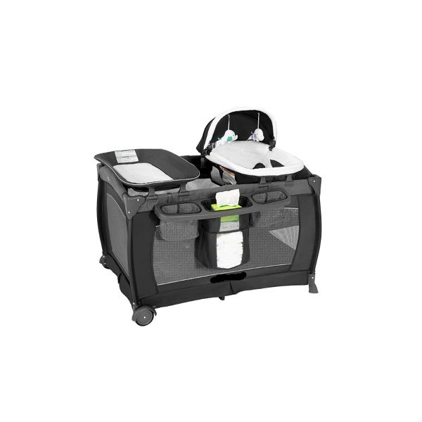 4 in 1 Portable Baby Crib Deluxe Nursery Center Foldable Travel Playard
