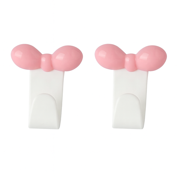 2 Pack - Universal Fit Car Seat Headrest Hook Organizer With Bow Accent