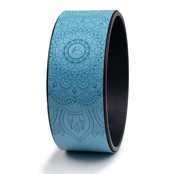 Botthms Blue PU Yoga Wheel
