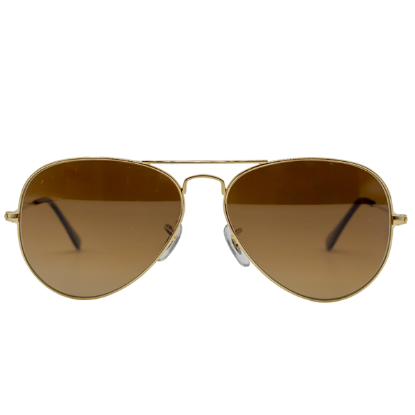 Aero Brown Round Sunglasses