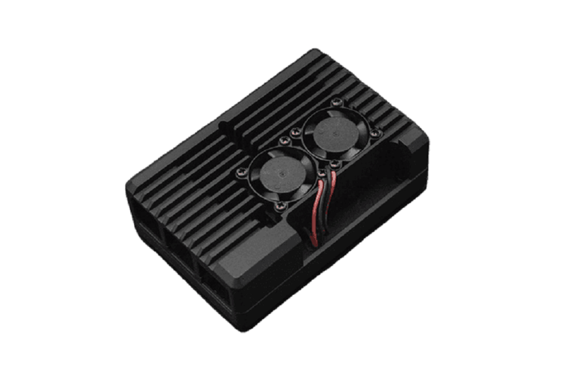DFRobot FIT0715 Armor Case With Dual Fans(2510) for Raspberry Pi 4